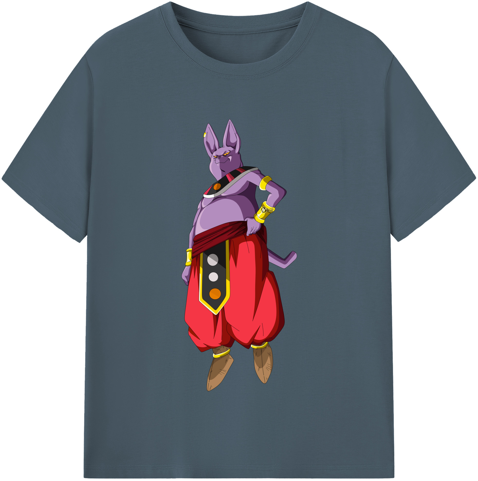 （画像用） ドラゴンボール シャンパ DRAGON BALL Champa 綿100％半袖Tシャツ（フロントプリント）